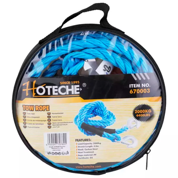 Cablu de tractare Hoteche 670003 2 t/ 4 m photo 2