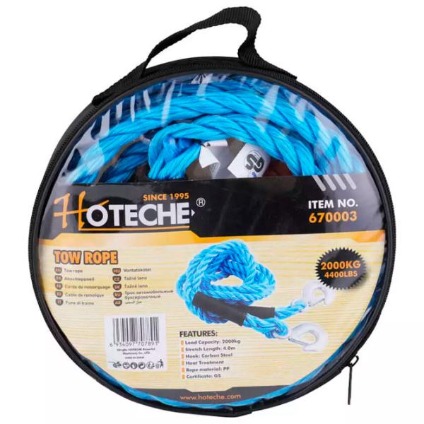 Cablu de tractare Hoteche 670003 2 t/ 4 m photo 2