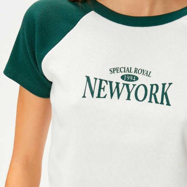 Tricou pentru femei Koton 4SAL10009IK 97% Bumbac/ White photo 5