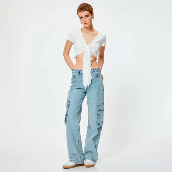 Tricou pentru femei Koton 4SAL10233IK 100% poliester/ White photo 3