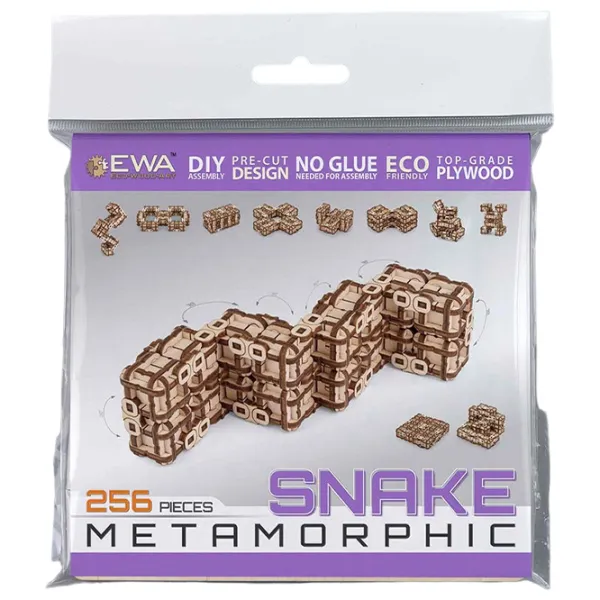 Puzzle 3D Ewa Toys Șarpe metamorfic 14+/ Numărul de piese: 256 photo 4 Puzzle 3D Ewa Toys Șarpe metamorfic 14+/ Numărul de piese: 256 photo 4