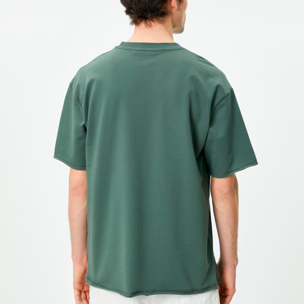 Tricou pentru bărbați Koton 4SAM10270HK 100% bumbac/ Green photo 2