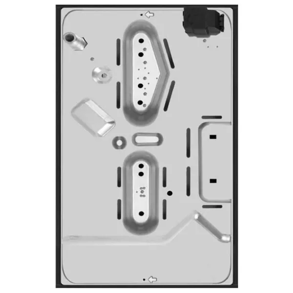 Plită încorporabilă pe gaz Hansa BHKW330500 Sticlă călită/ White photo 4