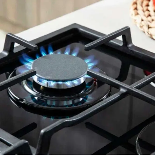 Plită încorporabilă pe gaz Hansa BHKW330500 Sticlă călită/ White photo 5