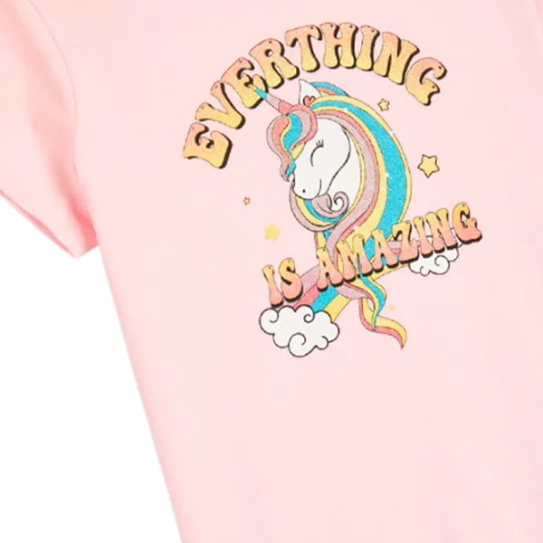 Футболка для девочек Koton 4SKG10046AK 146 - 152 см / Розовый photo 3 Футболка для девочек Koton 4SKG10046AK 146 - 152 см / Розовый photo 3