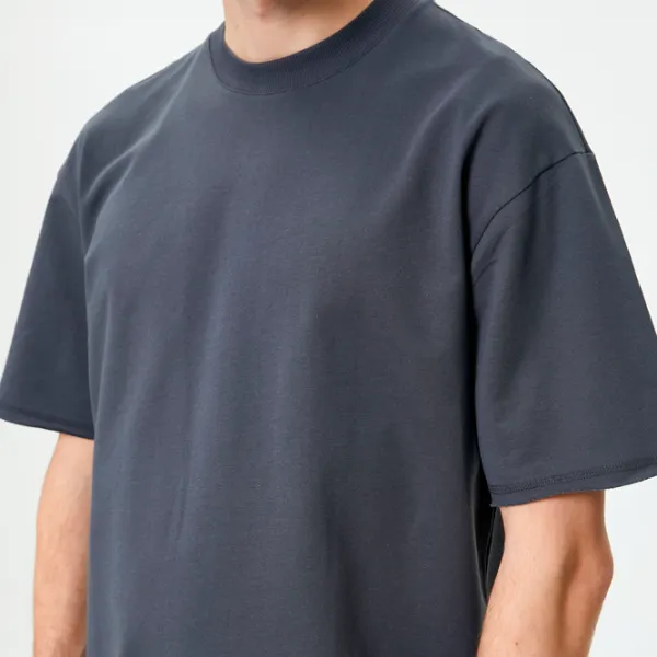 Tricou pentru bărbați Koton 4SAM10270HK 100% bumbac/ Grey photo 5