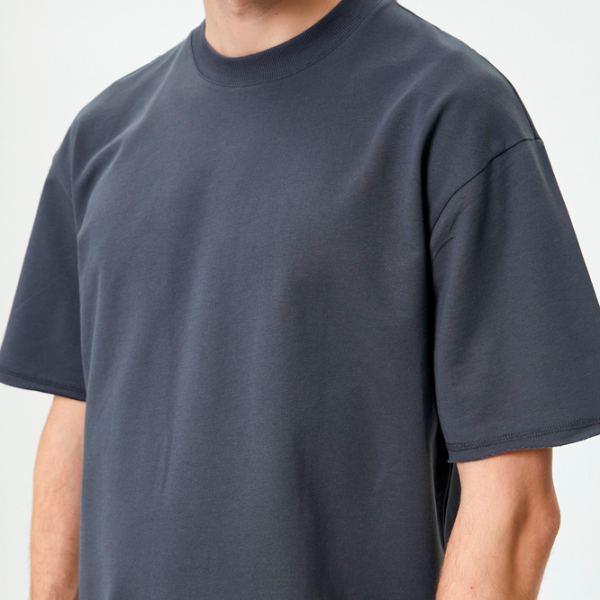 Tricou pentru bărbați Koton 4SAM10270HK 100% bumbac/ Grey photo 5