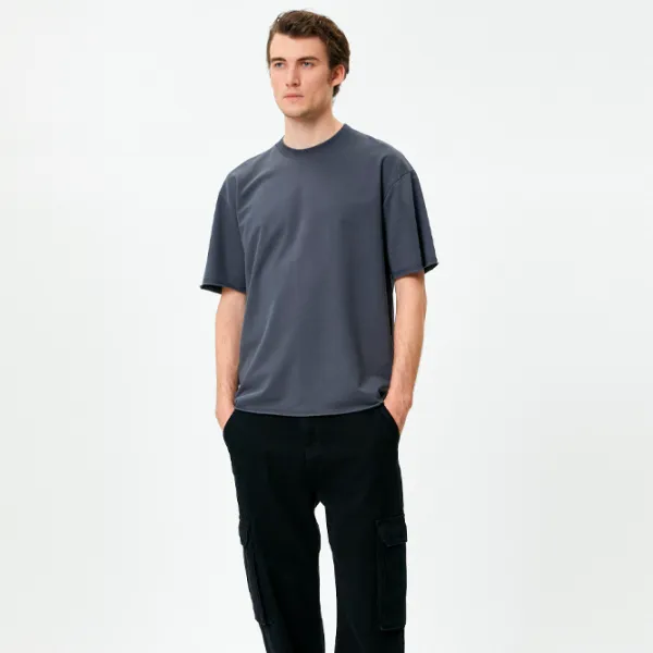 Футболка для мужчин Koton 4SAM10270HK 100% хлопок/ Grey photo 3