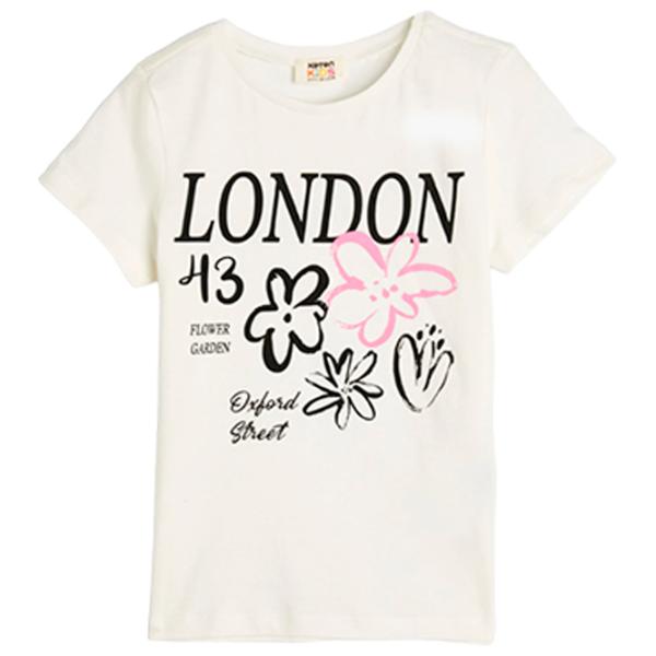 Tricou pentru fete Koton 4SKG10370AK 116 - 122 cm / Beige photo 2 Tricou pentru fete Koton 4SKG10370AK 116 - 122 cm / Beige photo 2