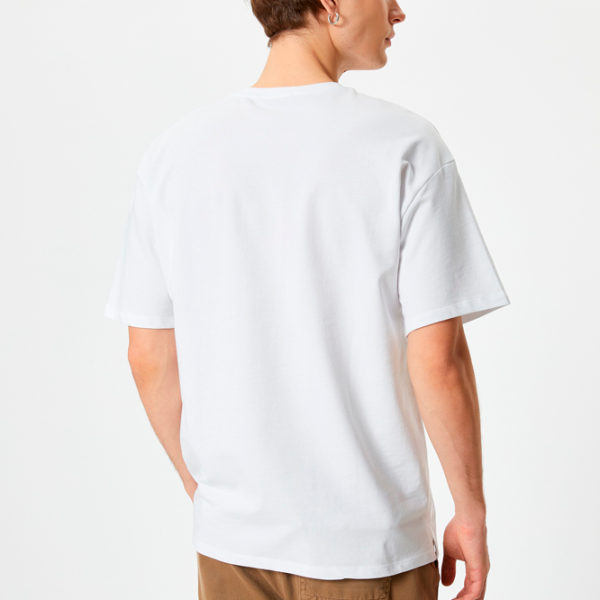 Tricou pentru bărbați Koton 4SAM10069HK 100% bumbac/ White photo 2