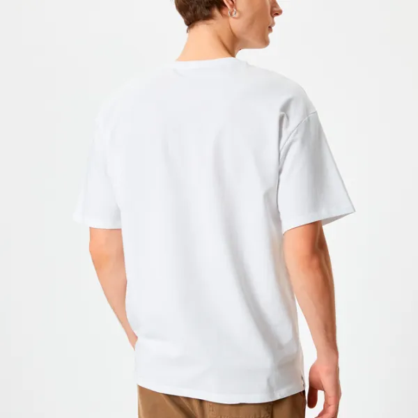 Tricou pentru bărbați Koton 4SAM10069HK 100% bumbac/ White photo 2