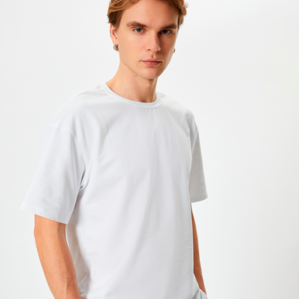 Tricou pentru bărbați Koton 4SAM10069HK 100% bumbac/ White photo 4