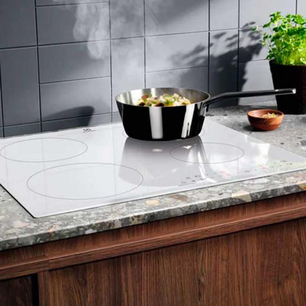 Plită încorporabilă cu inducție Electrolux LIR60430BW Vitroceramică/ White photo 4