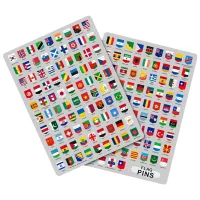 Пазл 2D Ewa Toys Значки с флагами для карт мира EWA 14+/ Количество деталей: 176 photo 2