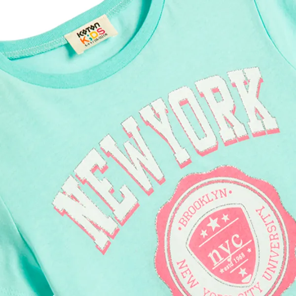 Футболка для девочек Koton 4SKG10126AK 146 - 152 см / Синий photo 3