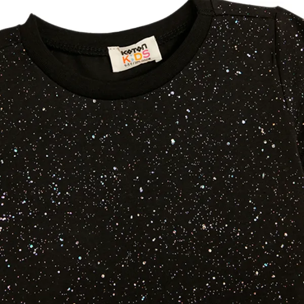 Футболка для девочек Koton 4SKG10050AK 116 - 122 см / Черный photo 3 Футболка для девочек Koton 4SKG10050AK 116 - 122 см / Черный photo 3
