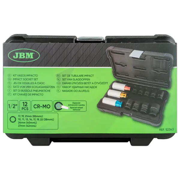 Set de capete de impact JBM 52343 38 mm photo 4