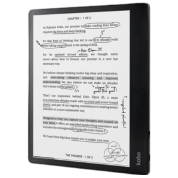 Carte electronică Kobo Elipsa 2E-Book Reader Pack 10.2"/ E Ink Carta 1200/ 32 GB/ Black photo 3