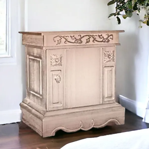 Тумбочки KMK 0435.15 Ameliya 54см x 49см x 39см/ МДФ/ Дуб молочный photo 2