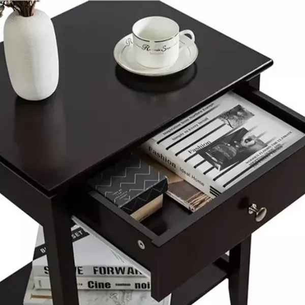 Тумбочки Costway HW65744BN-2 62см x 47см x 36см/ МДФ/ Brown photo 2 Тумбочки Costway HW65744BN-2 62см x 47см x 36см/ МДФ/ Brown photo 2