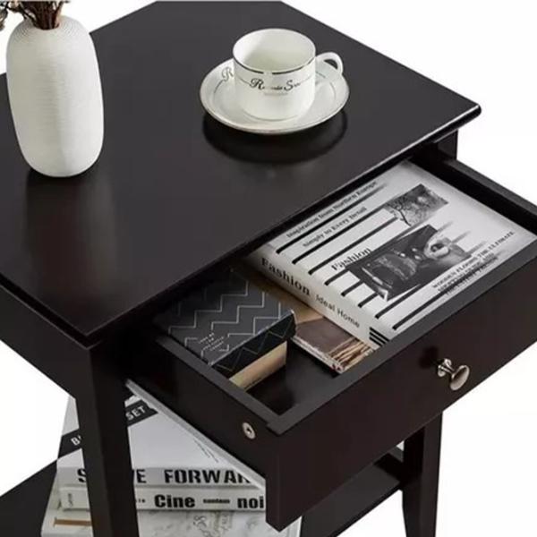 Тумбочки Costway HW65744BN-2 62см x 47см x 36см/ МДФ/ Brown photo 2 Тумбочки Costway HW65744BN-2 62см x 47см x 36см/ МДФ/ Brown photo 2