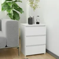 Тумбочки Akord CL3 40 57см x 40см x 35см/ ДСП меламин/ White photo 3