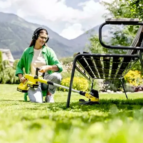 Триммер для травы KARCHER LTR 3-18 Dual Battery Set (1.445-451.0) Желтый photo 6