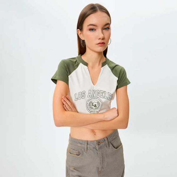 Tricou pentru femei Koton 4SAL10085IK 94% bumbac/ White photo 2