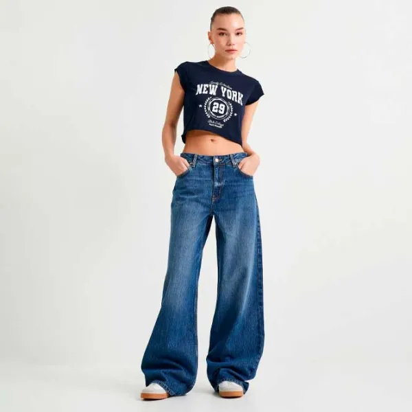 Tricou pentru femei Koton 4SAL10607IK 96 % Bumbac/ Navy photo 3