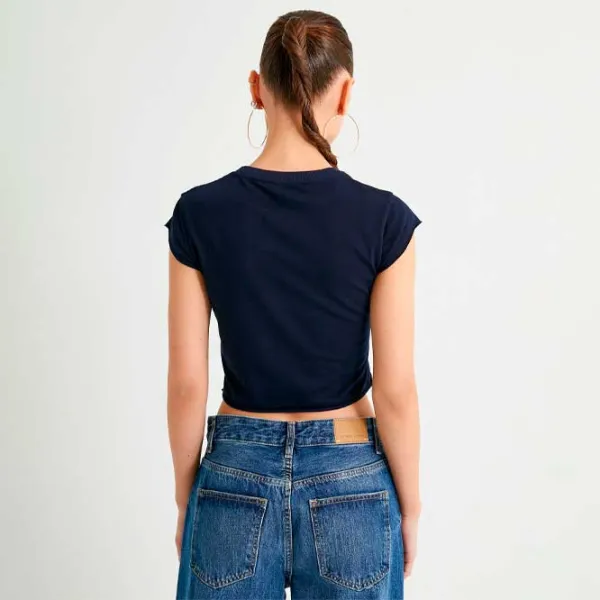 Tricou pentru femei Koton 4SAL10607IK 96 % Bumbac/ Navy photo 4