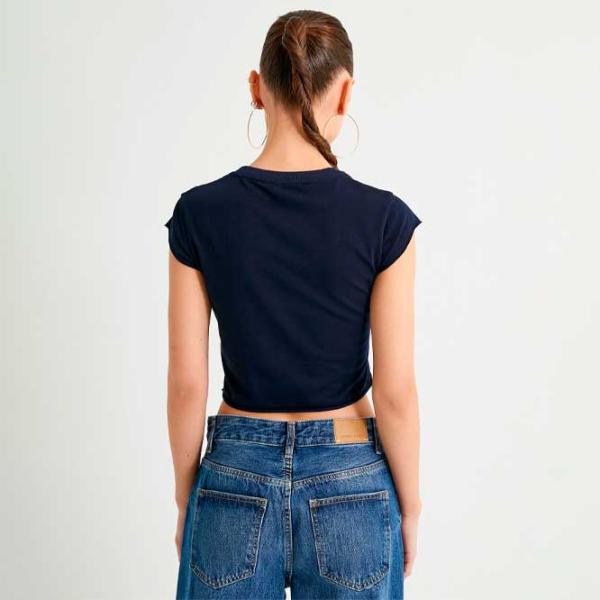 Tricou pentru femei Koton 4SAL10607IK 96 % Bumbac/ Navy photo 4