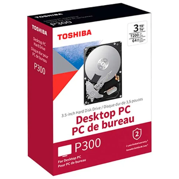 HDD Toshiba P300 3 ТБ HDWD130UZSVA/ Серебристый photo 5