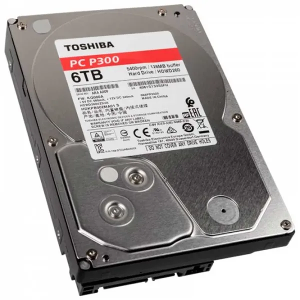 HDD Toshiba P300 6 ТБ HDWD260UZSVA/ Серебристый photo 3