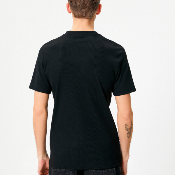 Tricou pentru bărbați Koton 4SAM10272HK 96% Bumbac/ Black photo 2