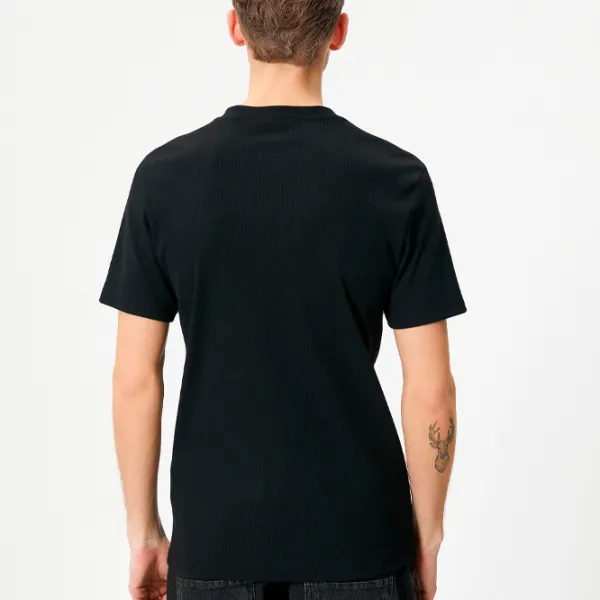 Tricou pentru bărbați Koton 4SAM10272HK 96% Bumbac/ Black photo 2