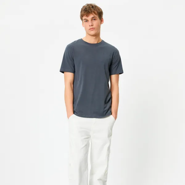 Tricou pentru bărbați Koton 4SAM10035HK 4% elastan/ Antracit photo 3