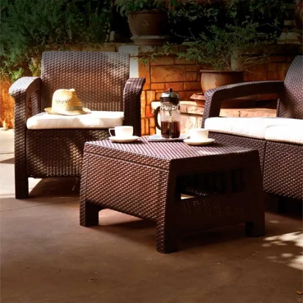 Set mobilă terasă Keter Corfu II Plastic/ Plastic/ Plastic/ Brown photo 2