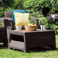 Set mobilă terasă Keter Corfu II Plastic/ Plastic/ Plastic/ Brown photo 4