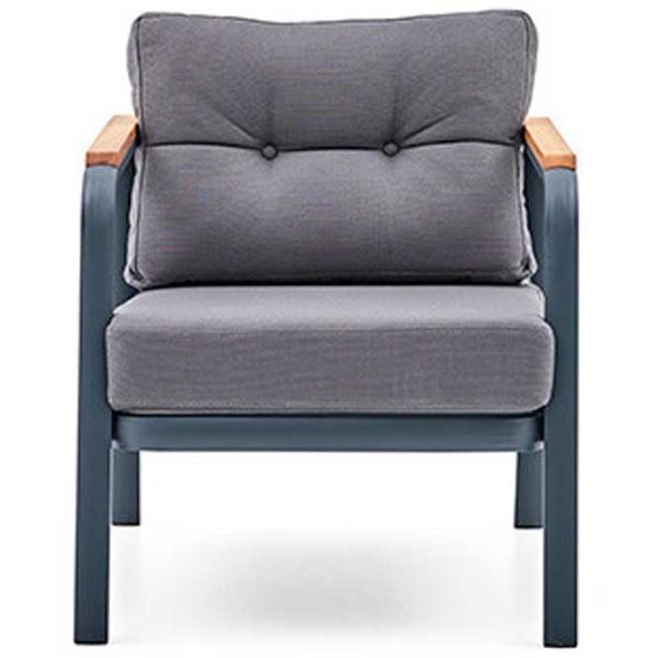 Set mobilă terasă Dogtas Garden LOUNGE Aluminiu/ Lemn/ Stofă/ Gray photo 4