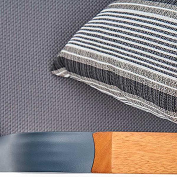 Set mobilă terasă Dogtas Garden LOUNGE Aluminiu/ Lemn/ Stofă/ Gray photo 9