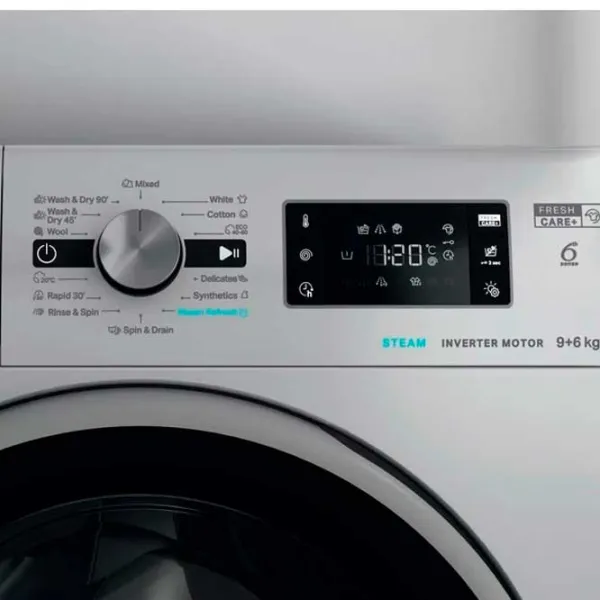 Стиральная машина Whirlpool FFWDB 964369 SBSV EE 9 кг / 1400 об/мин / Серебряный photo 5