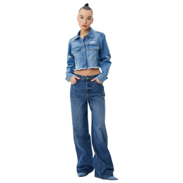 Jachetă pentru femei Koton 4SAL50002MD Demisezon/ Blue photo 4