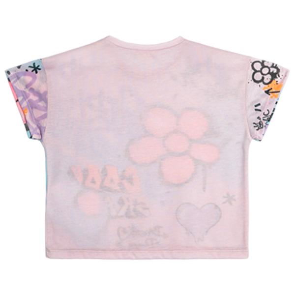 Tricou pentru fete Koton 4SKG10242AK 104 - 110 cm / Pink photo 2 Tricou pentru fete Koton 4SKG10242AK 104 - 110 cm / Pink photo 2