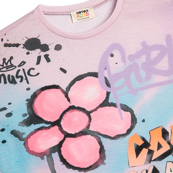 Tricou pentru fete Koton 4SKG10242AK 122 - 128 cm / Pink photo 3