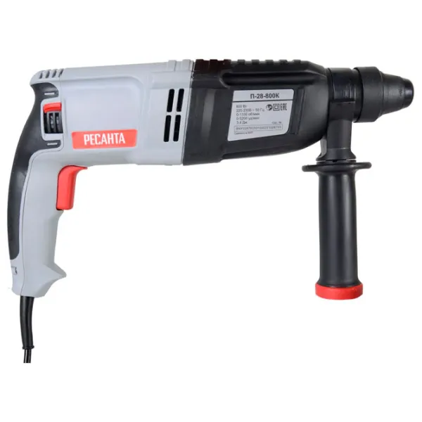 Ciocan rotopercutor Resanta П-28-800K 800 W/ Gray photo 2