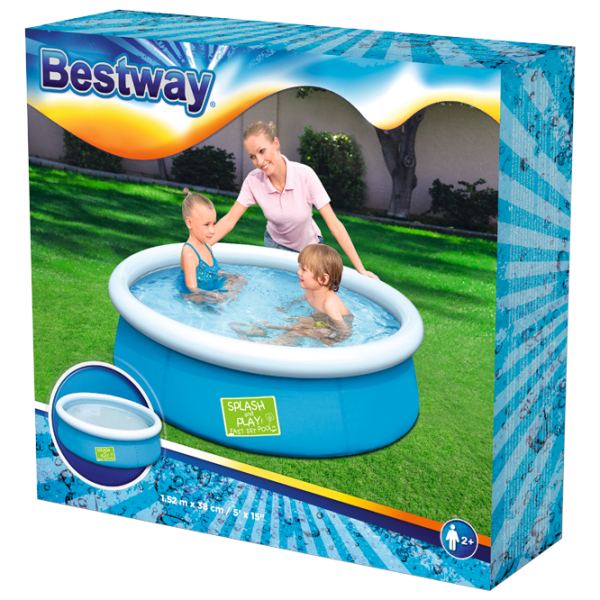 Бассейн Bestway 57241 477 л/ Надувной/ Синий photo 2