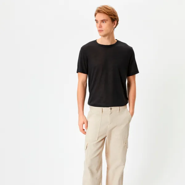 Футболка для мужчин Koton 4SAM10273HK 100% полиэстер/ Черный photo 3 Футболка для мужчин Koton 4SAM10273HK 100% полиэстер/ Черный photo 3