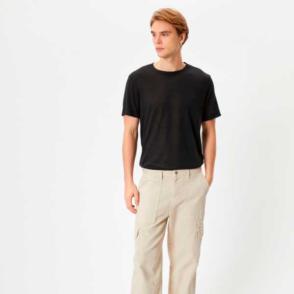 Футболка для мужчин Koton 4SAM10273HK 100% полиэстер/ Черный photo 3 Футболка для мужчин Koton 4SAM10273HK 100% полиэстер/ Черный photo 3