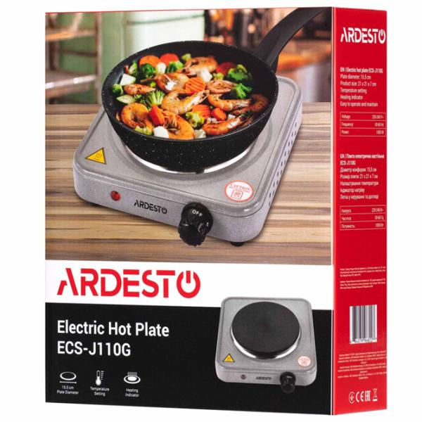Plită de masă Ardesto ECS-J110G Electrică/ Graphite photo 6 Plită de masă Ardesto ECS-J110G Electrică/ Graphite photo 6