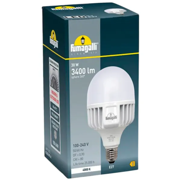 Bec LED Fumagalli H2LEDHIPCCT E27/ 30 W/ 4000 K/ 3400lm/ White photo 2